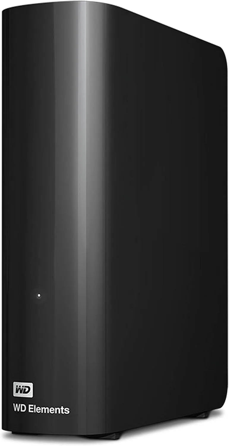 Disque dur externe 16 To WD Elements, USB 3.0, Plug-and Play stockage pour les photos, la musique, finition noire, HDD de bureau