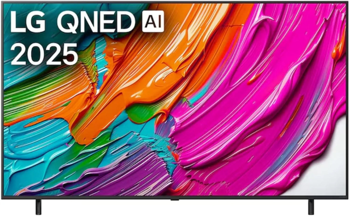 LG modèle 43QNED8E HDR10, TV QNED AI 2025, largeur 108cm, 4K UHD, webOS 25, AirPlay 2, Télécommade AI Magic Remote, Alexa, Google Assistant