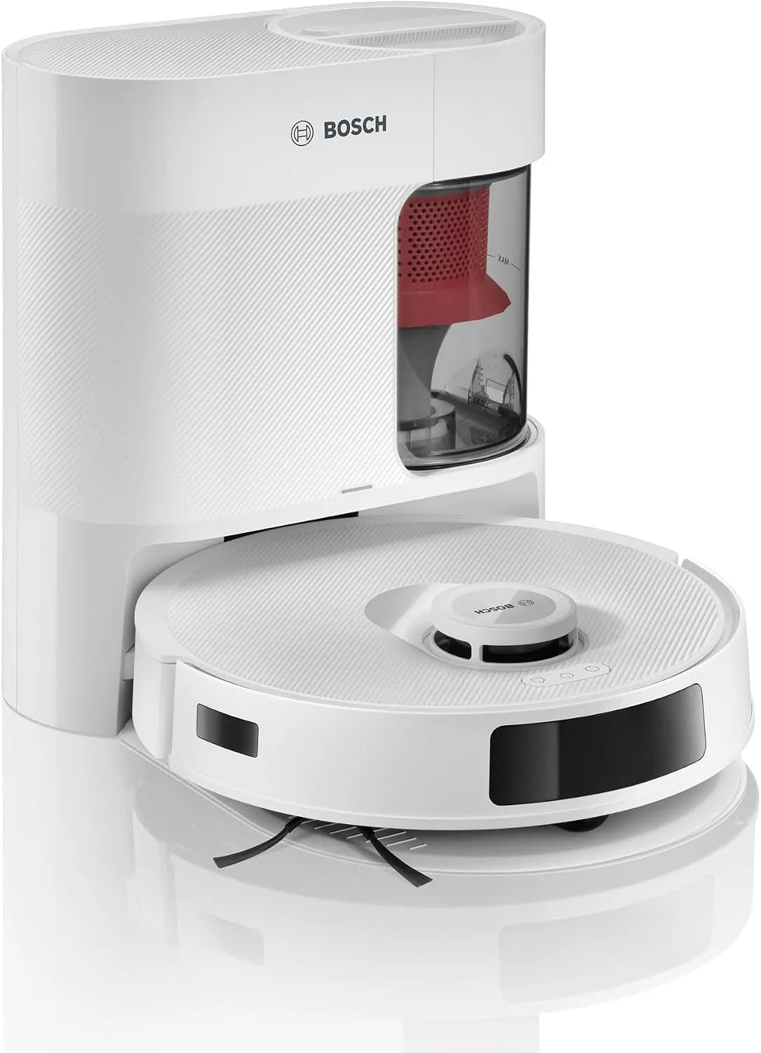 Bosch aspirateur BCRD1W, 11 000 Pa, Spotless + Robot -Laveur, Navigation Smart Vision Infrarouge, serpillère Statique, Station de Service