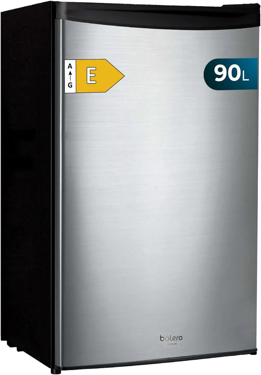 Cecotec réfrigérateur TT 90, 5 étagères pour un rangement optimal.classe énergétique E., Mini Frigo Bolero CoolMarket Inox E. Mini compact 90 L