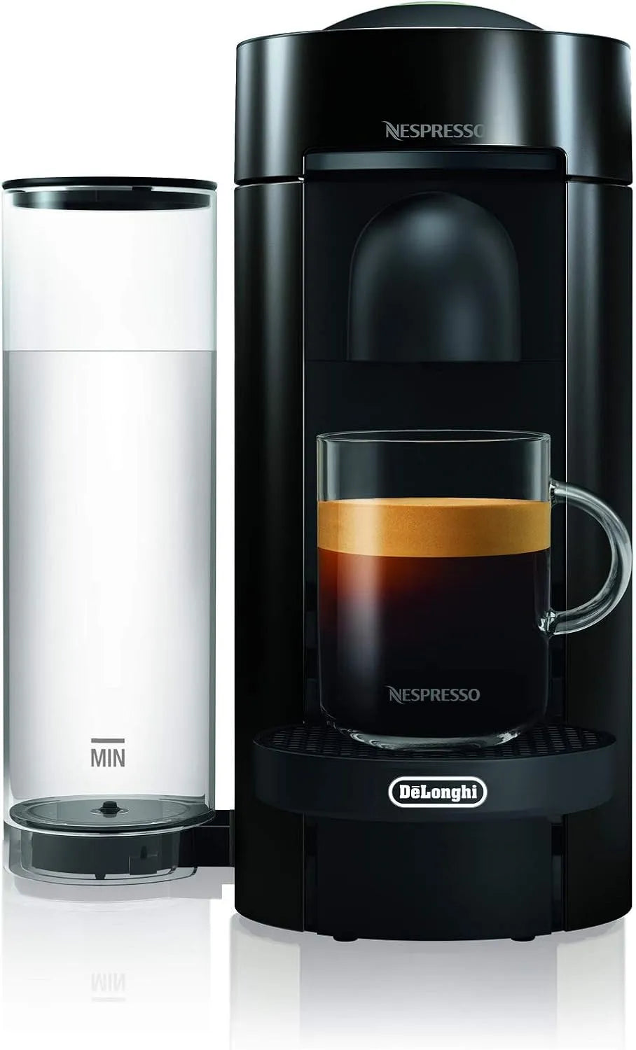 Nespresso De'Longhi modèle ENV150B, Vertuo Machine à expresso de, capacité 1,1 litres, gélules Vertuo System, couleur encre noire, finition noire