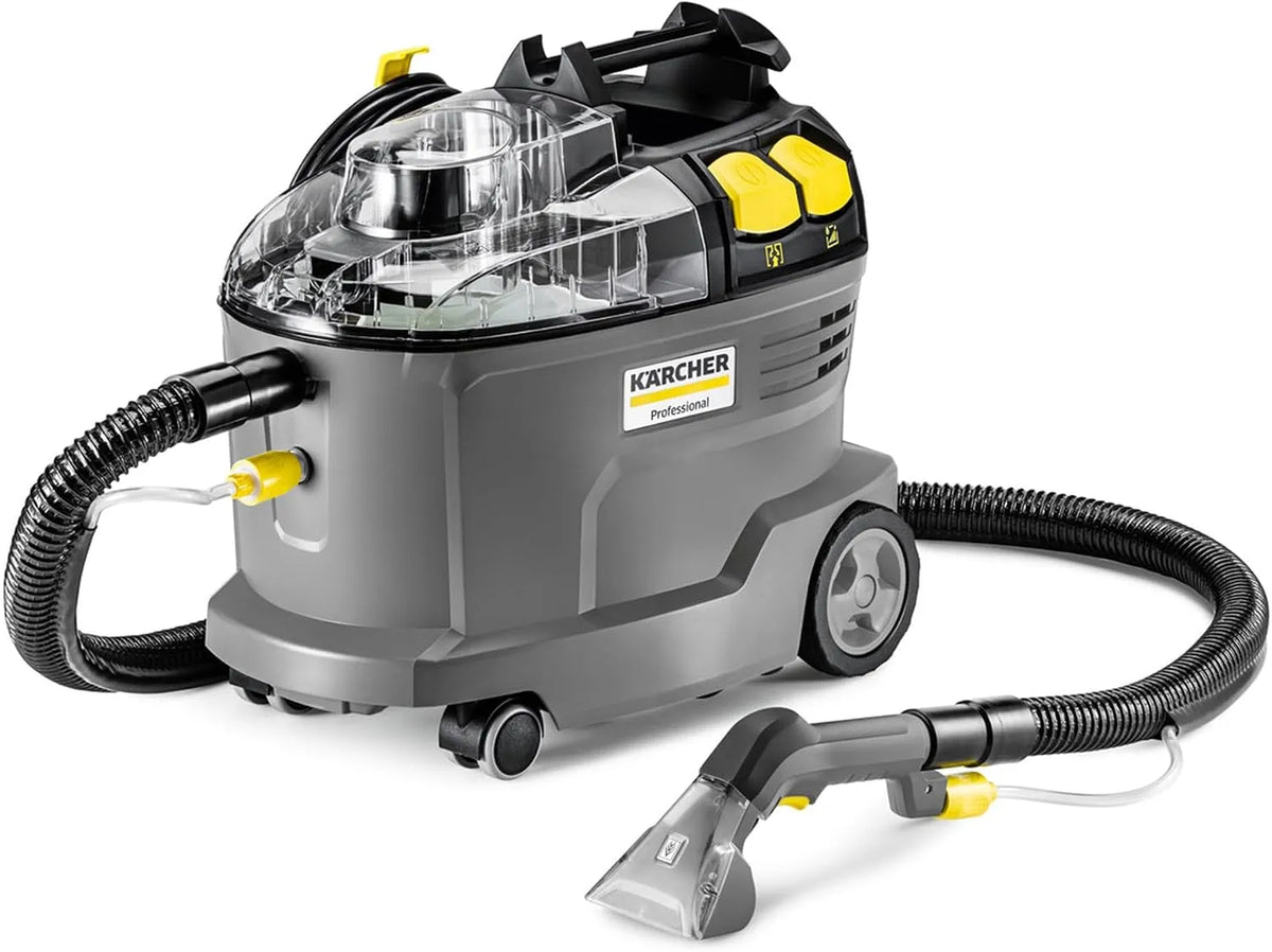 Kärcher Professionnel Injecteur-Extracteur Puzzi 8/1, Flexible 2-en-1, Réservoirs Eau Propre, Rendement Surfacique: 12-18 m², Sale
