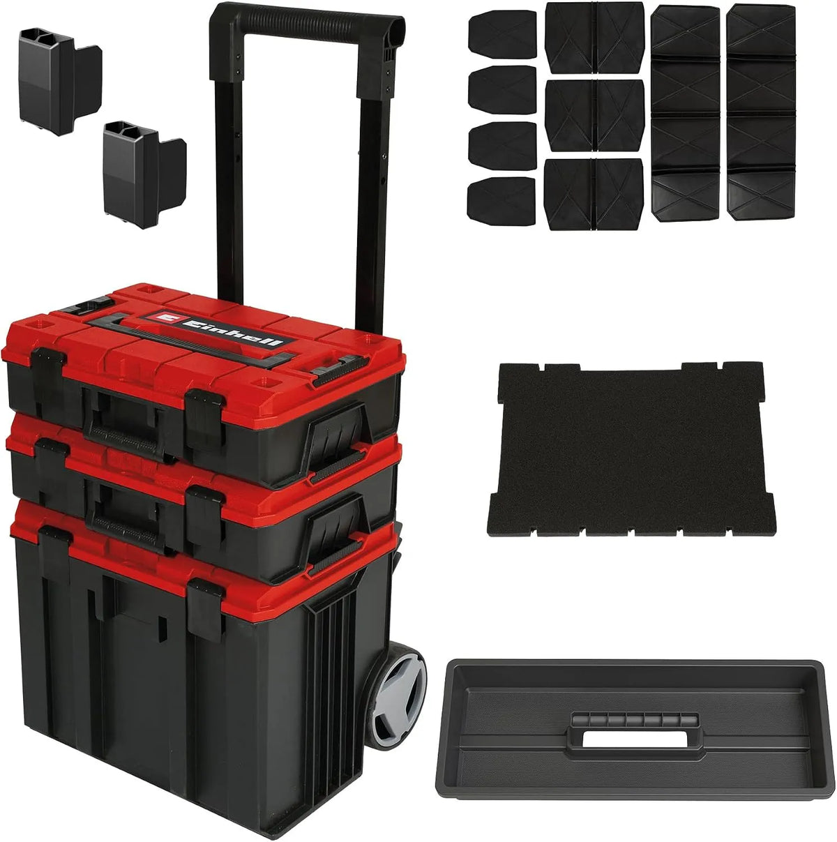 Einhell Tour de c ts de rangement E-Case Tower, poids 120 kg max, pour le rangement modulable d'équipements sensibles