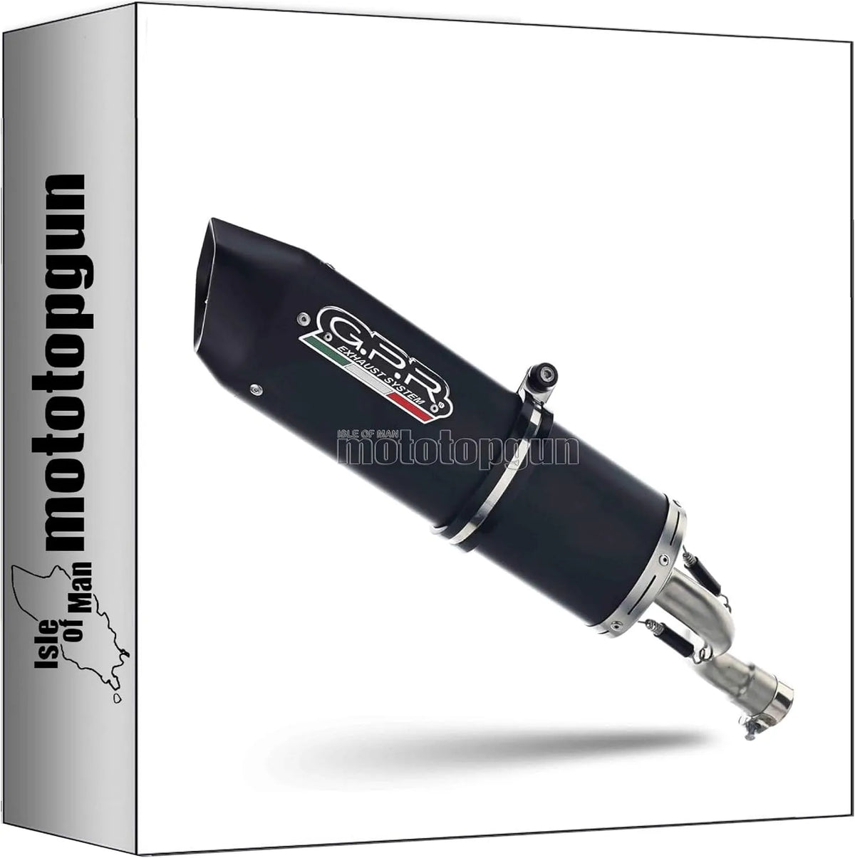 Modèle gpr approuve aluminium finition noire furore can.6.1.fune 1000 pot echappement, compatible avec can am spyder rt 2022 2023 mototopgun