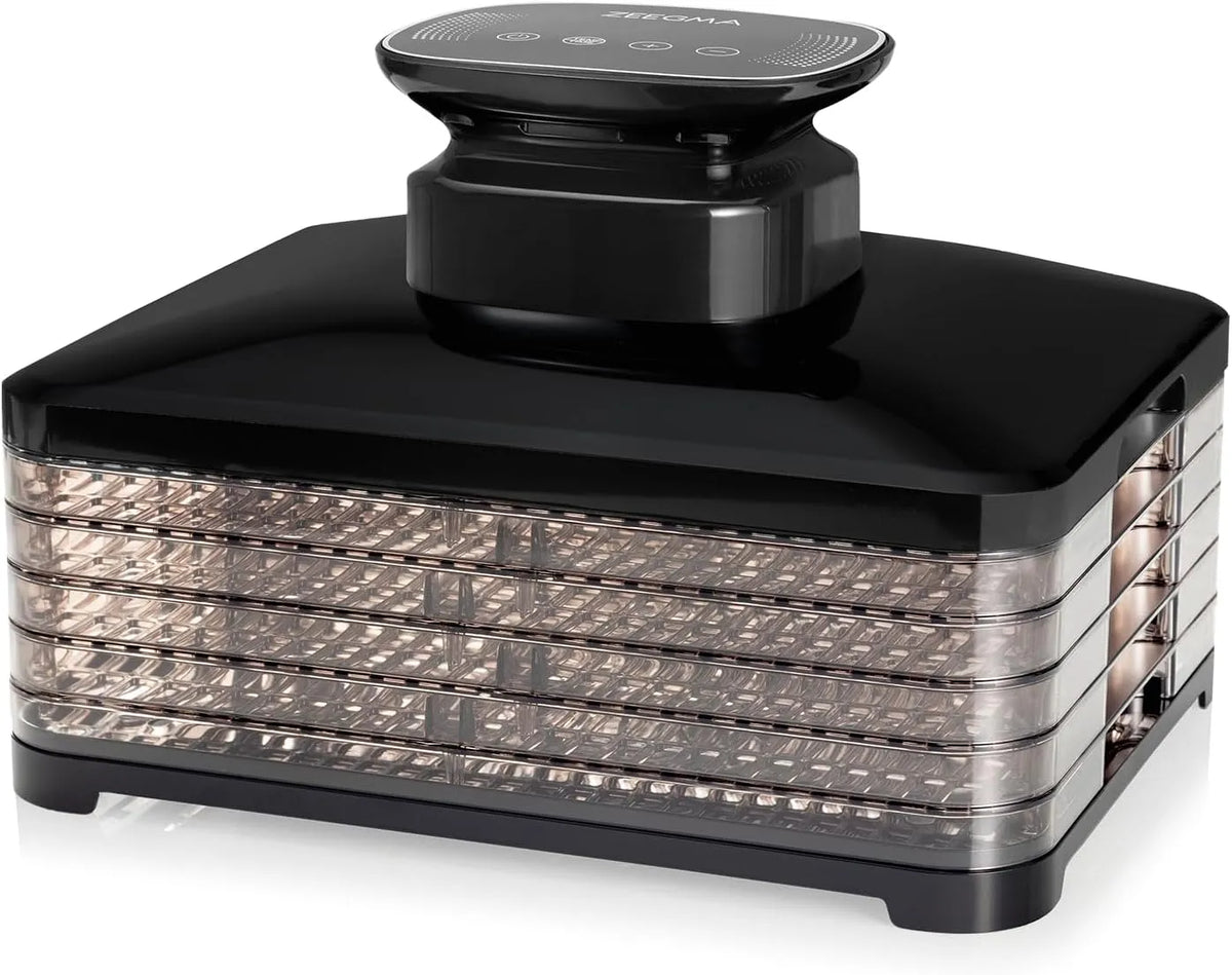 Déshydrateur alimentaire 72h, puissance 400W, Température Réglable 35-70°C & Minuterie, Affichage LED, ZEEGMA Dry Chef Pro Électrique