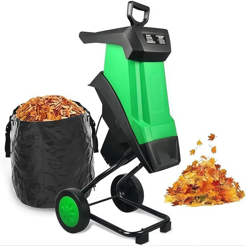 Broyeur VéGéTaux, Broyeur DéChiqueteur éLectrique avec Moteur 4000 TR/Min, pour DéChets Jardin, éLectrique avec TréMie 4 Cm et Sac RéCupéRation 50 L