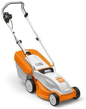 STIHL tondeuse RME 235, électrique légère 1,2 kW 13 kg Largeur de coupe 33 cm, Avec ramassage d'herbe de 30 litres, indicateur de niveau inclus