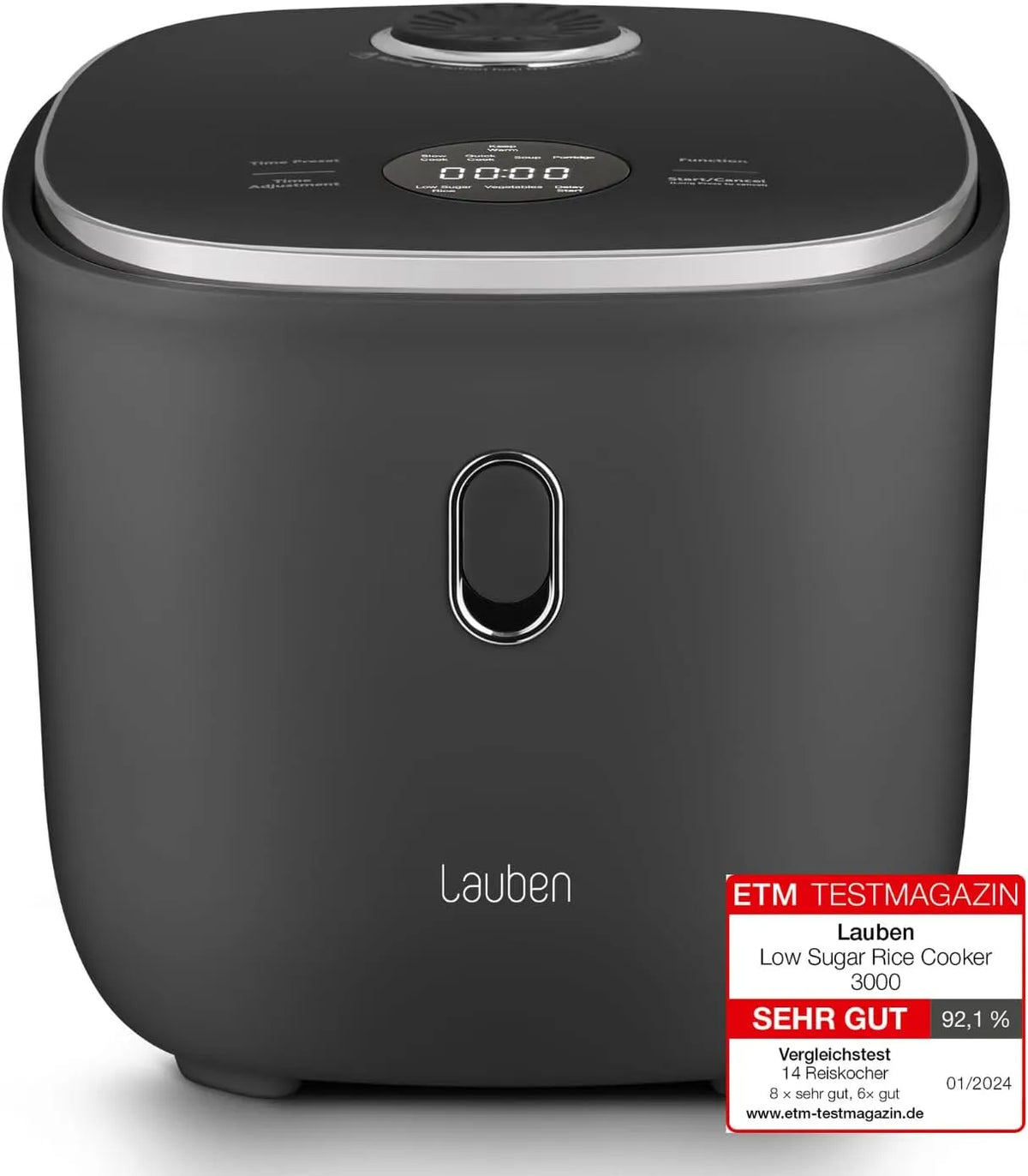 Lave-vaisselle, 6 modes, démarrage différé, surface en céramique antiadhésive, Antracit, volume de 3 l, maintien au chaud, passe au