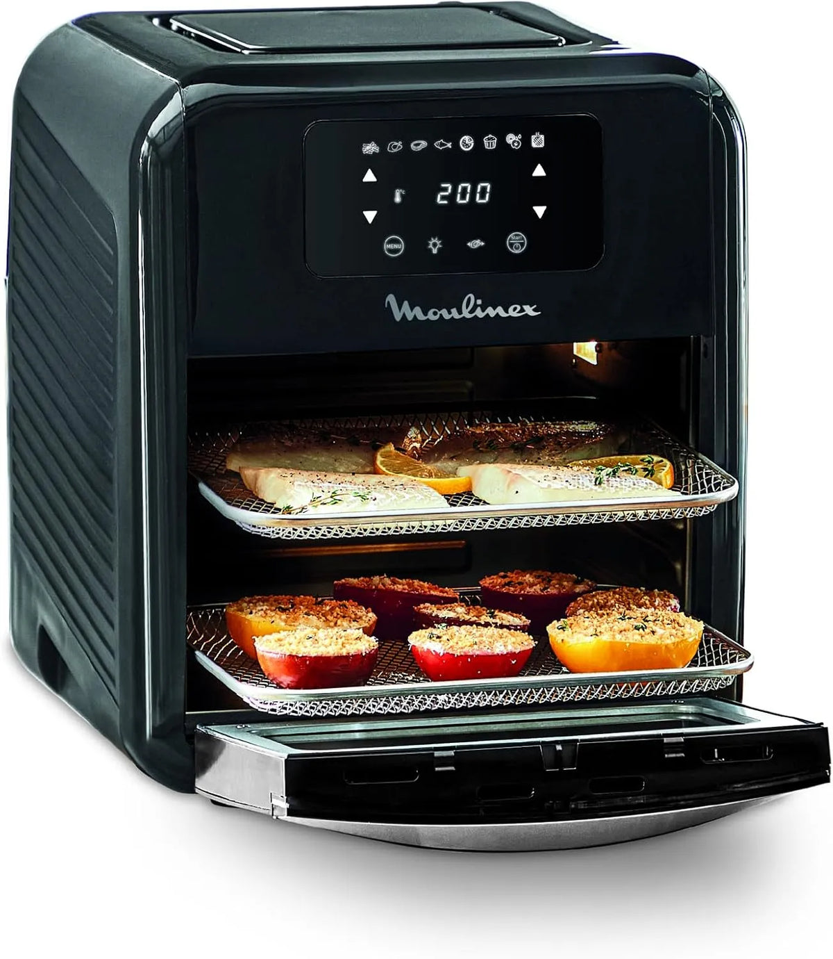 Moulinex four AL501810, capacité 11 L, 8 programmes, 3 niveaux de cuisson, Easy Fry air fryer, multicuiseur et, friteuse sans huile, compact