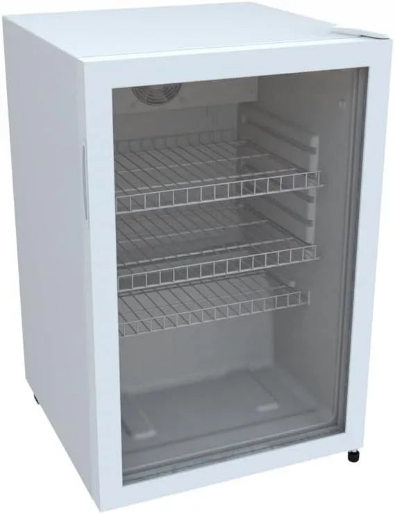 Réfrigérateur GSC2125 METRO Professional, dimensions 54.5x54x84cm, métal, froid ventilé statique, finition blanche, capacité 118 L, verre