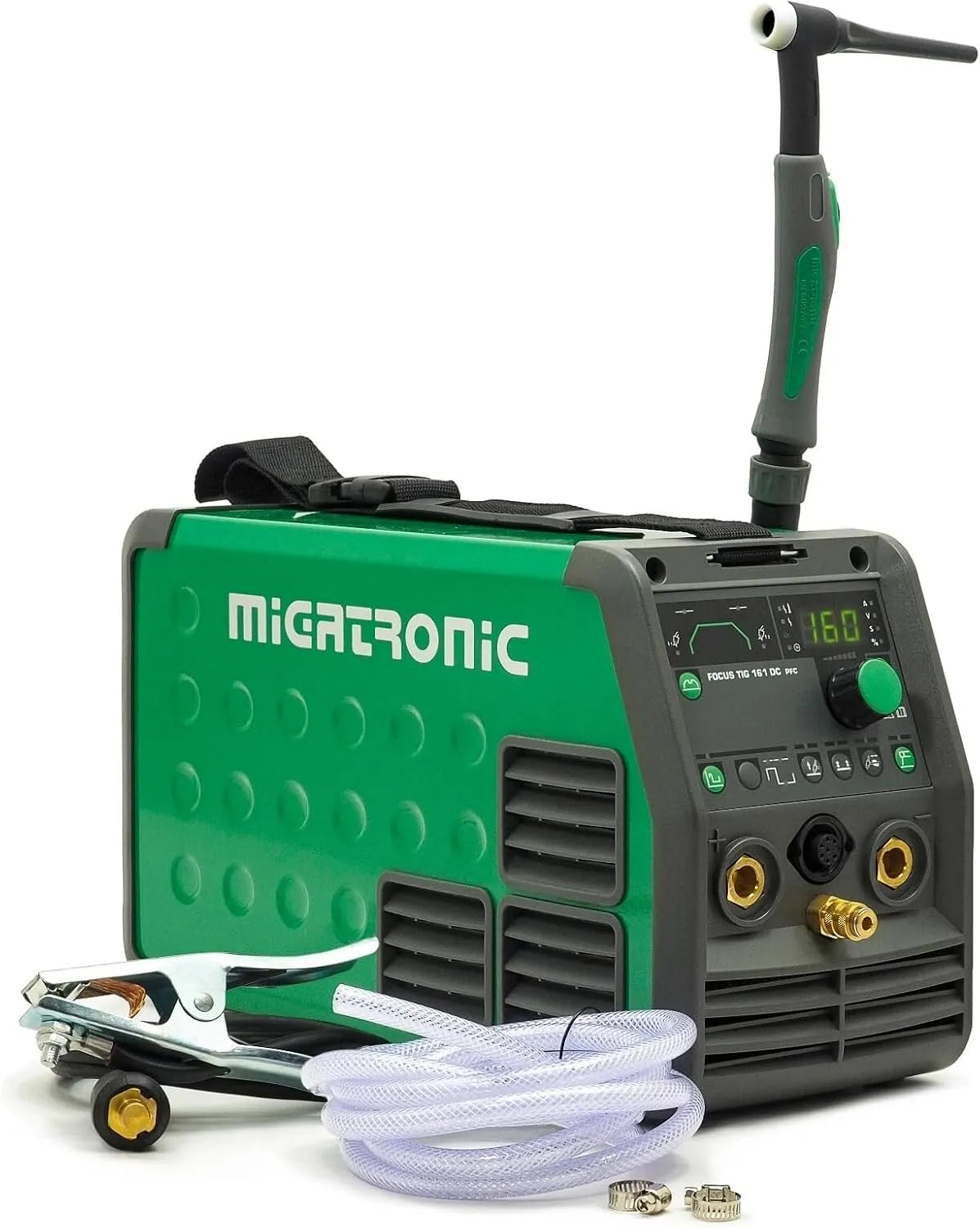 HP poste à souder TIG 161 DC, MMA avec fonction pulsation, allumage HF et PFC pour soudage mobile professionnel de l'acier et de l'acier
