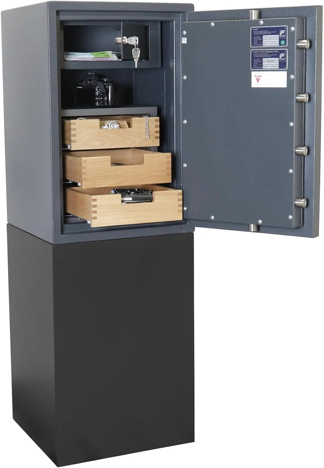 Armoire EN1, de protection de valeur Alexander 65 Fire Serrure électronique anthracite 30 minutes