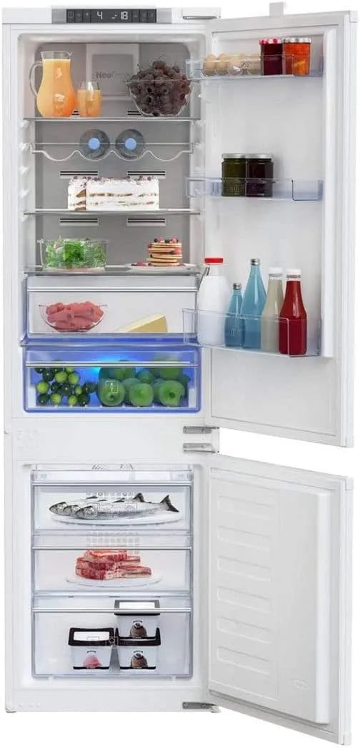 Beko réfrigérateur BCNA275E4SN, capacité 254 L E finition blanche, congélateur Intégré, placement