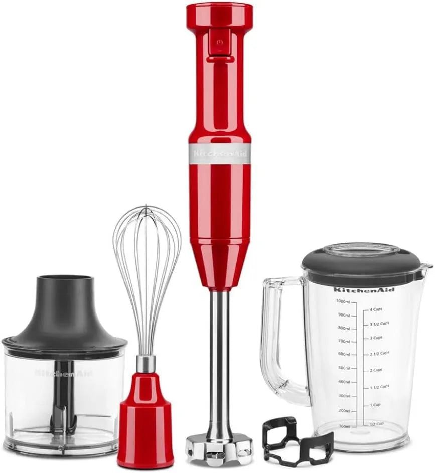 KitchenAid mixeur 5KHBV83EER, rouge impérial, plongeant