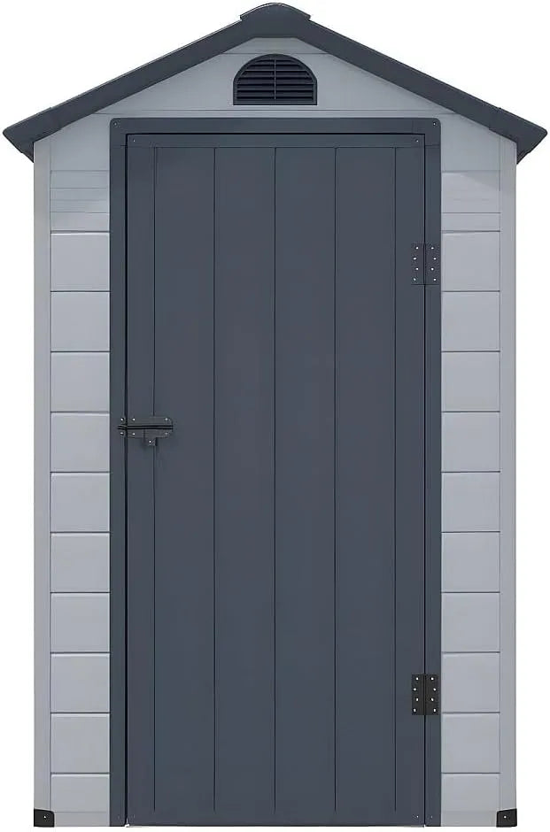 Abri de jardin, CESIO, en résine finition grise 1,39 m²