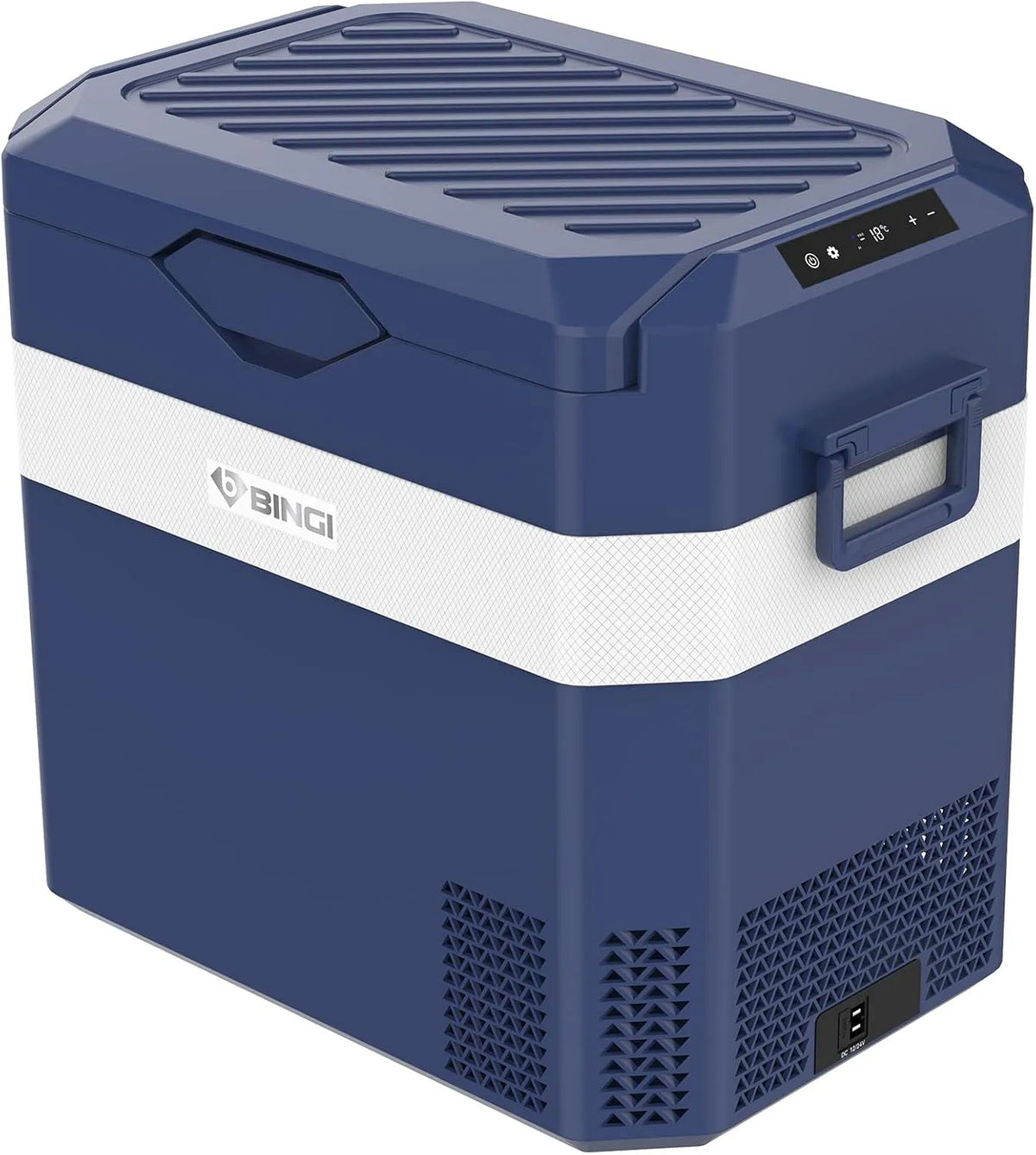 Glacière BINGI, Electrique Voiture 38L à Compression avec Refroidissement Rapide, tension 24V, Pour Camping-Car, Camion, Maison, tension 12V, Van
