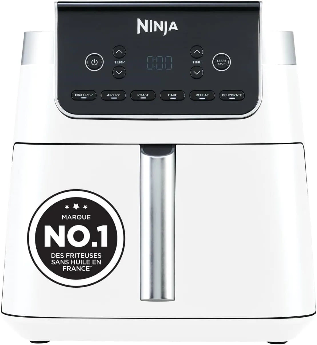 Ninja lave-vaisselle AF180EUWH, Air Fryer MAX PRO, capacité 6.2L, sans huile, grand tiroir, rôtir, cuire, frire, familial