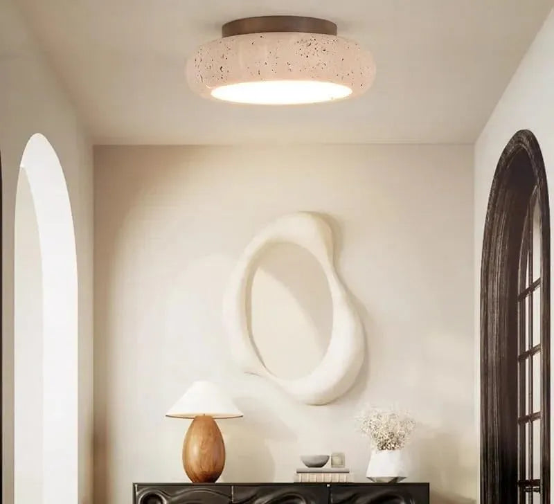 Générique Lustres, luminaire décoratif d'intérieur, une chambre à coucher, Tricolor light, Plafonnier LED rond minimaliste au design nordique moderne