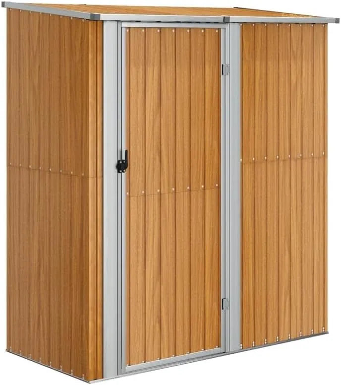 Abri de jardin, dimensions 180,5 x 97 x 209,5 cm, et en acier galvanisé et plastique, résistant aux intempéries et durable, terrasse ou cour