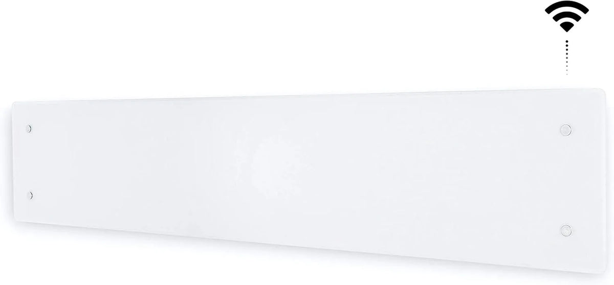 Radiateur IP24C Adax CLea L, puissance 1000W, Hauteur Convecteur 222mm, Electrique Mural Intelligent Wi-Fi avec Commande par Smartphone