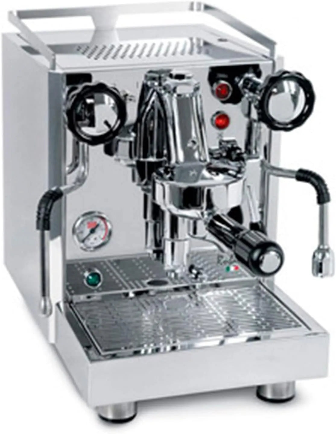 0981 Quickmill Rubino, Machine à expresso avec porte-filtre et réservoir d'eau de 3 l, protection thermique, acier inoxydable, finition argentéeé