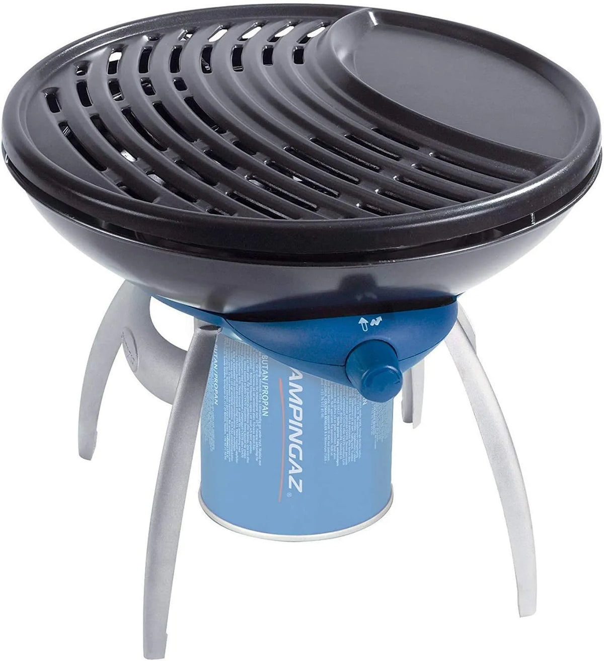 Barbecue 203403 Camping gaz, finition argentée, finition noire