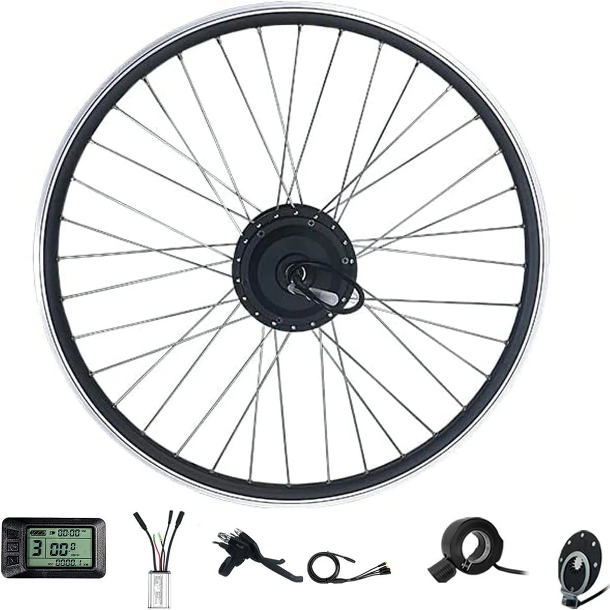 Vélo électrique V/48 700C V-20, Kit de Conversion de étanche 36 V, 24', 26', 27,5', 28', 29', 48 Pouces, Kit de Moteur de moyeu de de Roue Avant