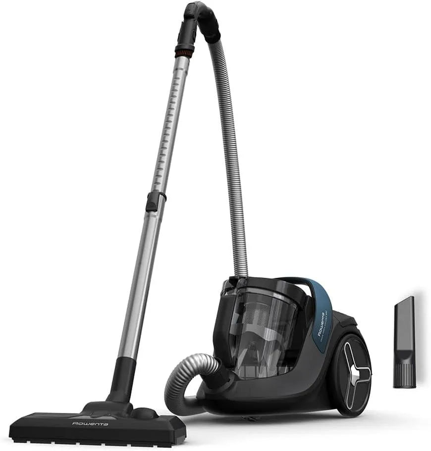 Rowenta Green Force Cyclonic Max Aspiradora Sin Bolsa 900W Negra, Azul