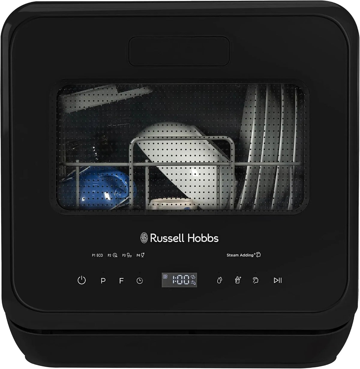 Russell Hobbs lave-vaisselle RH2TTDW101B, Lavage aux fruits et mode Eco Pas de plomberie