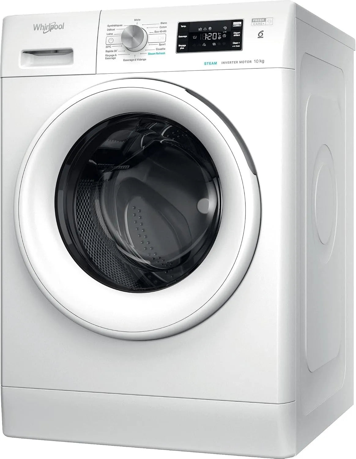 Lave-linge 1400 FFB10489WVFR, min finition blanche, frontal 10 Kg Tours