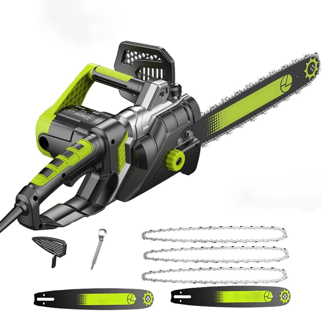 Tronçonneuse, électrique 23', Filaire de 3,5 kg, graisseur Automatique, Protection Contre Le Rebond, tendeur de chaîne sans Outil
