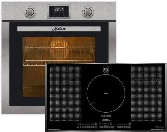Plaque de cuisson EH 6323 KCT 97 FI, Four Electrique + de cuisson à induction 90 cm Autark, Kaiser Set de cuisinières électriques + La Perle, Pivot