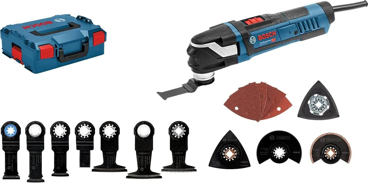 Bosch Professional découpeur-ponceur -30, puissance 400 W GOP 40, capacité 7 lames plongeantes, capacité 3 lames segments, Starlock Plus, L-BOXX