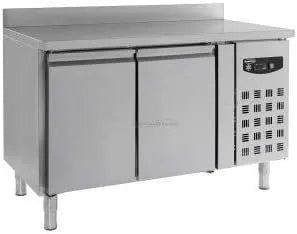 Table R600A2, réfrigérée positive 600, Avec dosseret 2 portes, Combisteel, PortesPleine