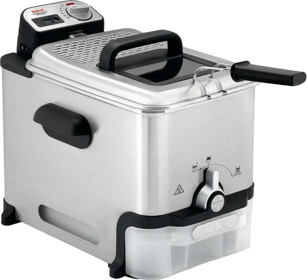Tefal lave-vaisselle FR8041, capacité 3,5 l, Oleoclean Pro Friteuse électrique, 4 à 6 personnes, filtre à huile automatique, capacité XL, fenêtre de