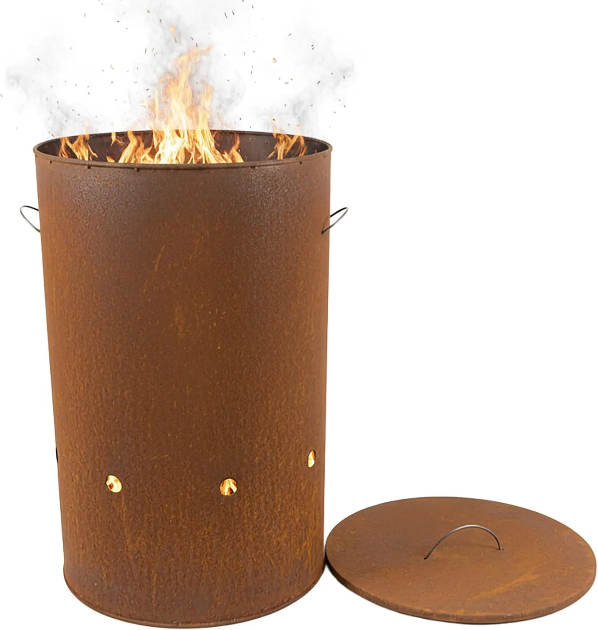 En Acier Corten Aspect rouillé Relaxdays brasero