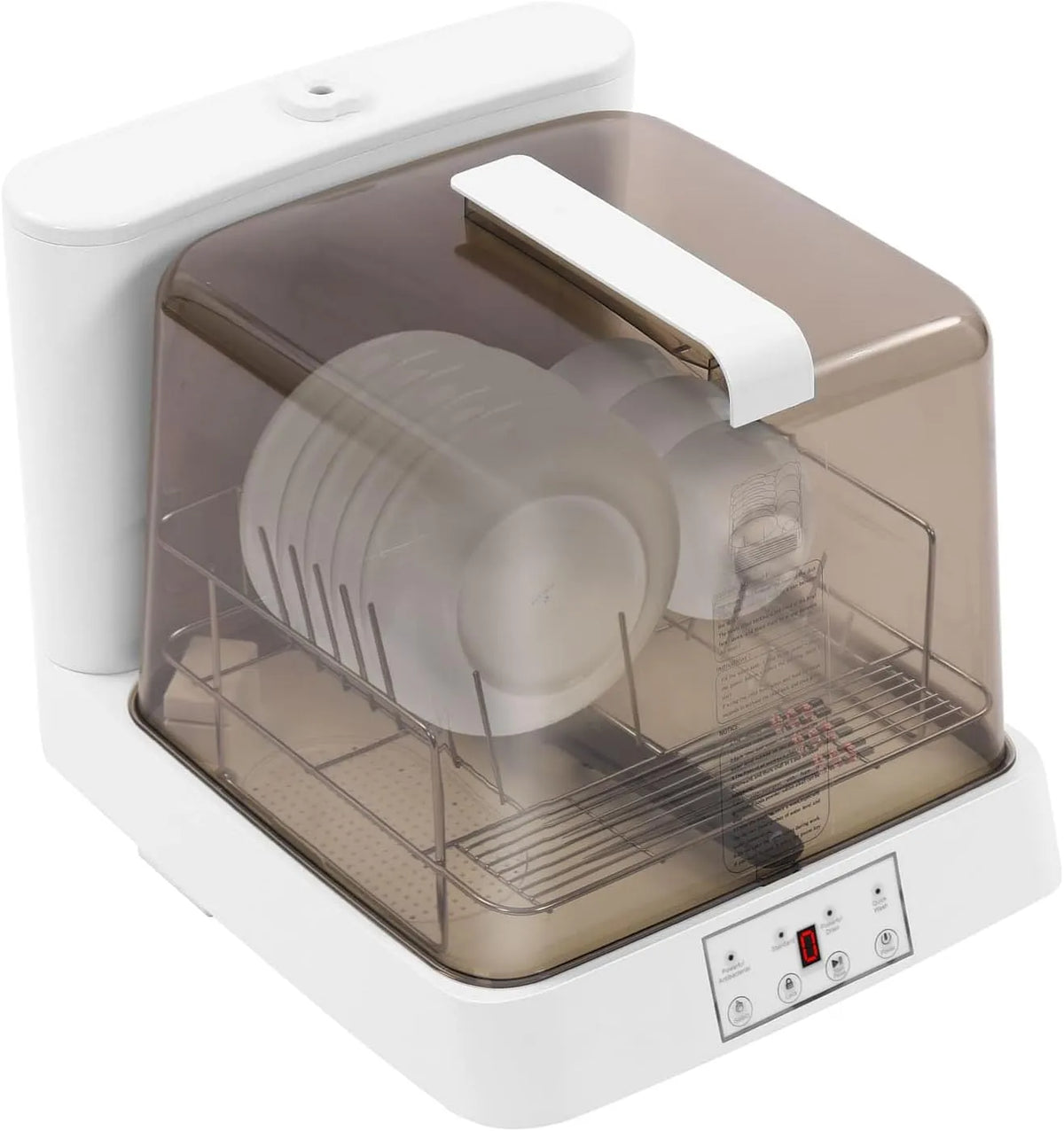 Lave-vaisselle, Mini de Table avec Réservoir, 3 Programmes de Lavage, Nettoyage à 360°, Pour Petites Maisons, Appartements, Camping-cars