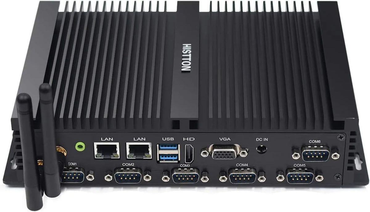 Modèle 128GB PC Desktop PC Core i5-4200U 8GB RS232 HISTTON Mini, Support Win 10 Pro, 128GB SSD, 6 COM, RAM, Micro PC, Dual LAN, BT, VGA Port