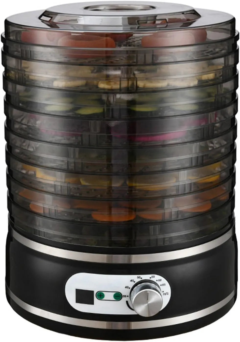 Déshydrateur alimentaire, 35-70 °C, légumes, bœuf séché et herbes aromatiques. Sans BPA, 8 plateaux pour fruits, viande, no